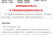 梦解大全明日停牌！又一A股，筹划控制权变更